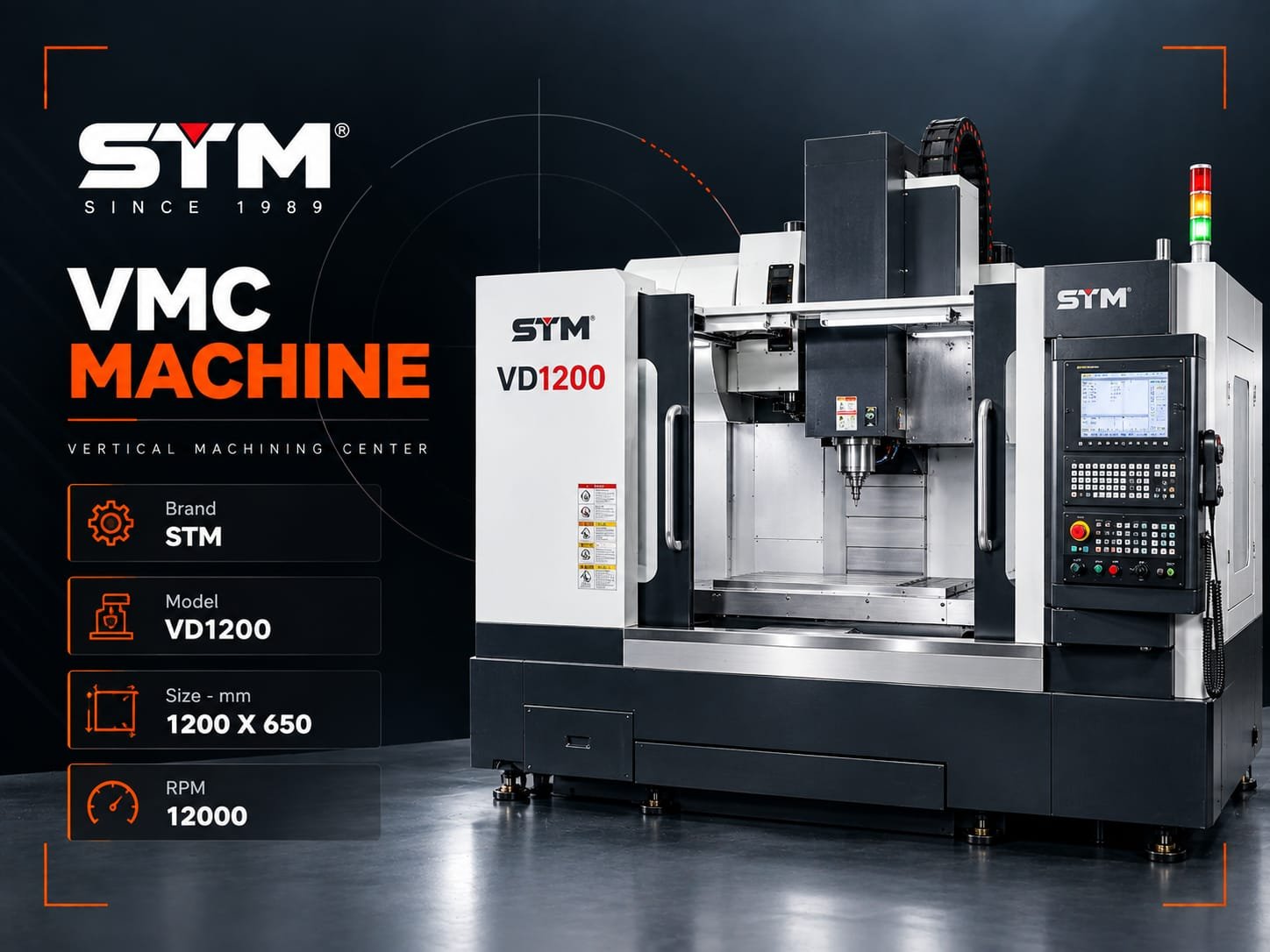 Vertical machining center at Satya Moulds tool room