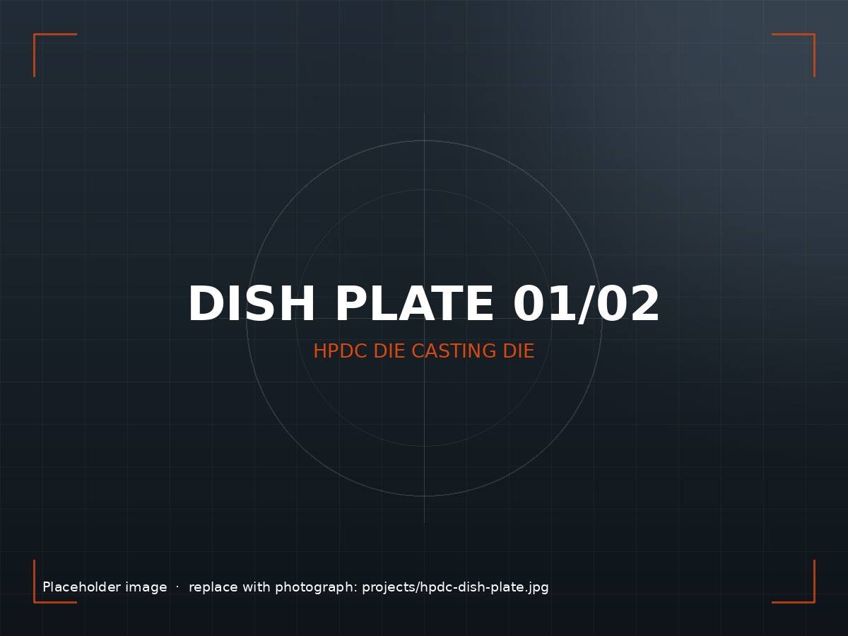 Satya Moulds HPDC die casting die for dish plate