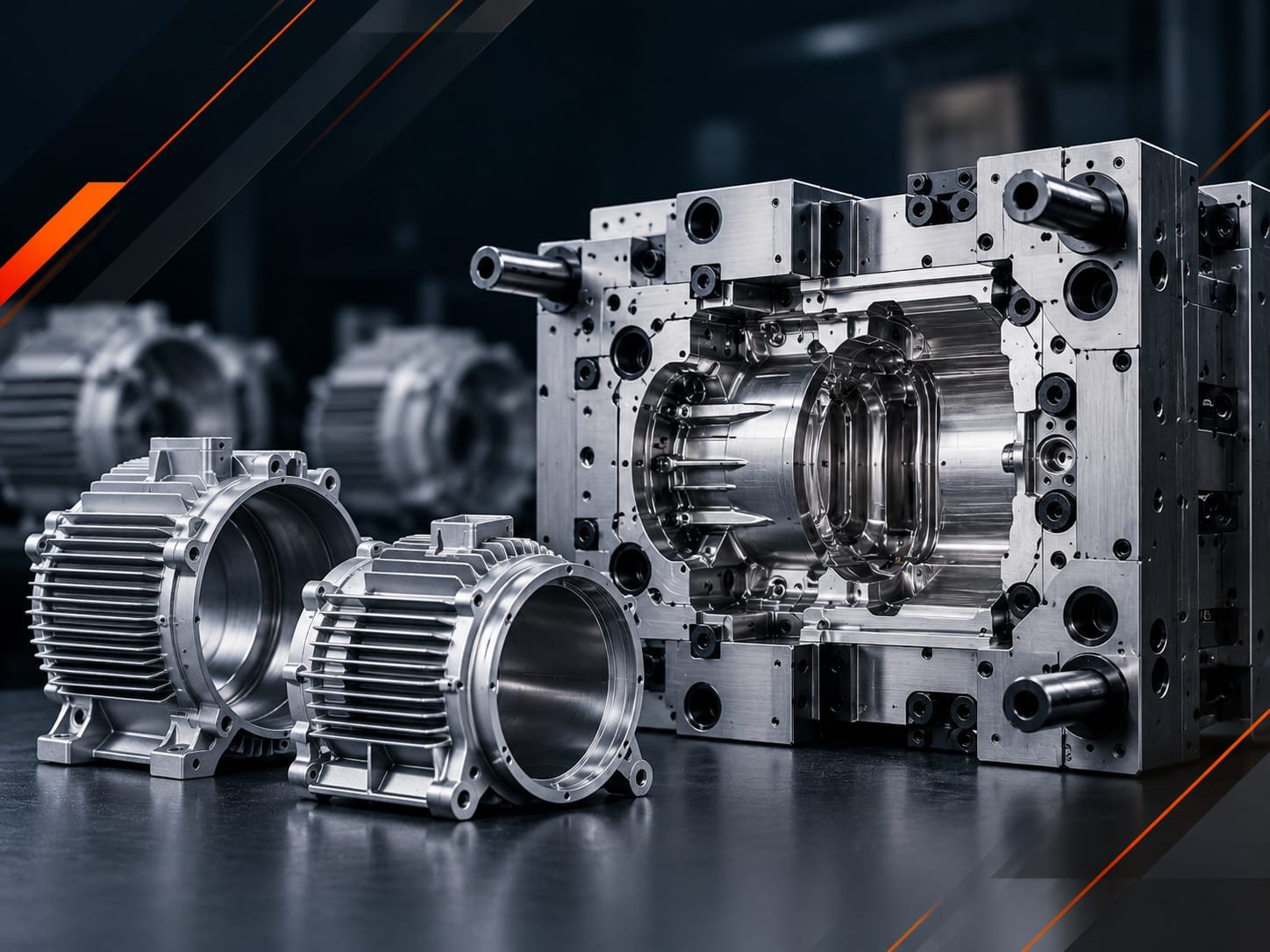 Satya Moulds HPDC die casting die for EV motor body